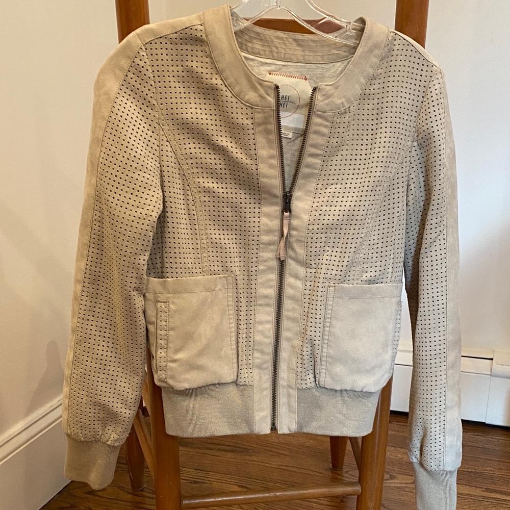 Hei Hei Women's Beige Perforated Jacket